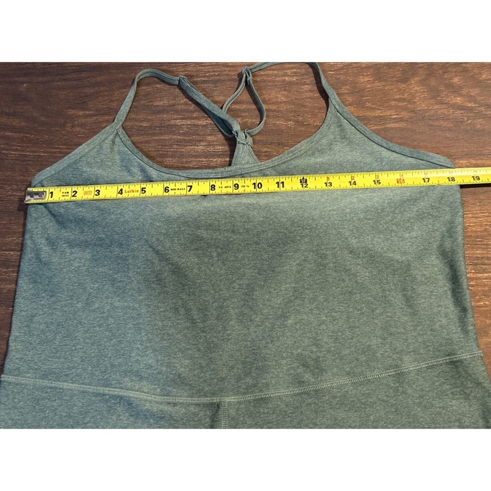 Old Navy Cloud + Go Dry Activewear Romper XL Green Built in Bra Remove Padding - Picture 3 of 8